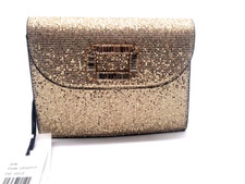borsa donna CRISTINAEFFE clutch oro glitter con catenina modello Zoe