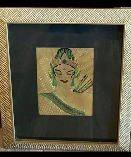 Quadro con cornice ottone - quadro,