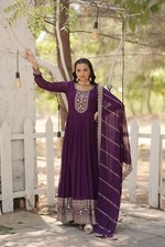 Decorato Salwar Kameez Abito Festa Moda Bollywood Indiano Pakistan Matrimonio