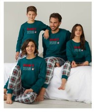 ADMAS PIGIAMA INTERLOCK CALDO COTONE INVERNALE FAMIGLIA BIMBA BIMBO UOM DONNA