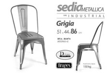 Sedie metallo pesante design - sedie,