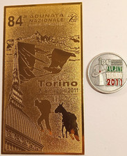 84° ADUNATA NAZIONALE ALPINI TORINO 7-8 MAGGIO 2011-TARGNETTA E MEDAGLIONE