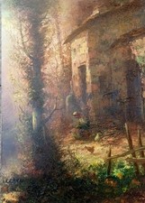 Cerrai Ilvo Olio Su Tela 70 X 50 Più Cornice