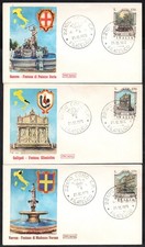 FDC ROMA 1976 FONTANE D'ITALIA SERIE COMPLETA