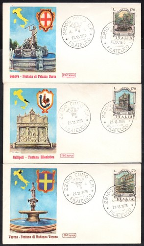 Fdc roma 1976 fontane - fdc,