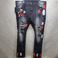Jeans denim nero fubu - denim,