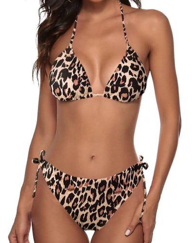 Set bikini stampa leopardata