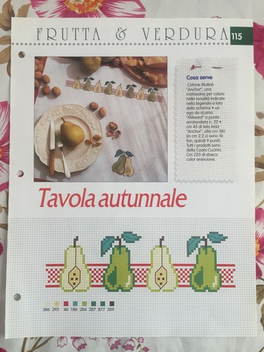 Schema punto croce ricamo - punto,