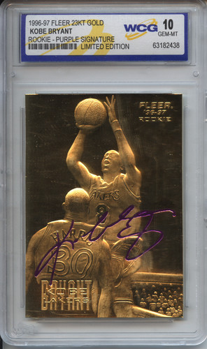Carta kobe bryant 1996 - carta,