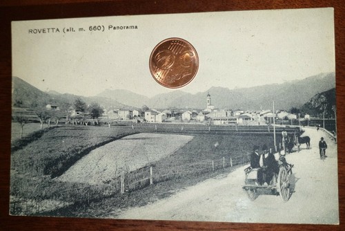 Cartolina epoca paesagg - d'epoca,