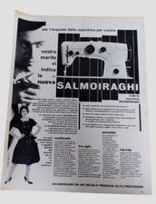 SALMOIRAGHI MACCHINA CUCIRE ANNI 50 ANNO 1959 PUBBLICITÀ  ADVERTISING WERBUNG