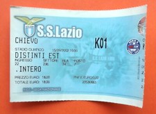 2002-03 LAZIO - CHIEVO Biglietto Stadio Campionato - vintage ticket