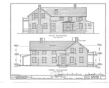 5. Elevazioni nord sud - Ebey House, Ebey's Landing, Whidbey Island,
