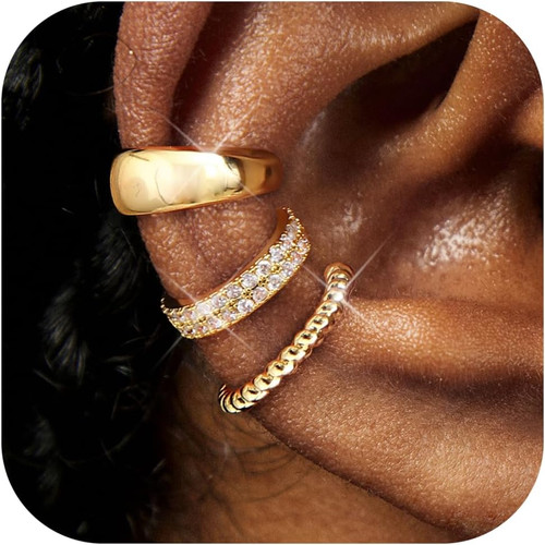 3pcs ear cuff orecchini - cuff, senza