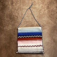 S.D.C. Baja Tote Bag Multicolore Arazzo Messicano Borsa a Tracolla Riciclata Boho 