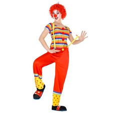 Costume donna clown + parrucca