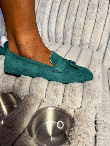 Mocassino donna verde