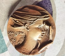 Angelo Grilli - medaglia Sisal Totip in bronzo fior di conio