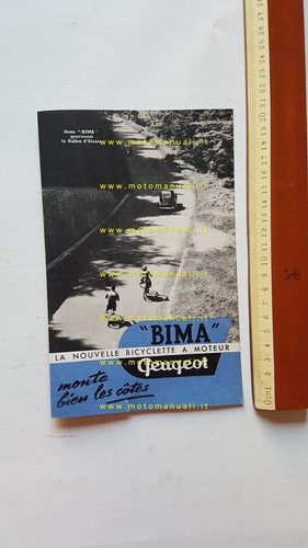 Peugeot bima micromotore 1952 - bima,