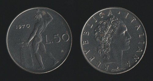Lire 1970 vulcano italia - 1970,