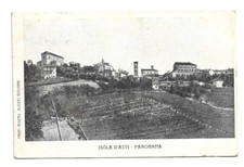 Cartolina antica: ISOLA D'ASTI - PANORAMA
