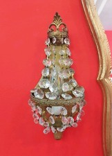 Coppia Di Applique Con Cristalli 