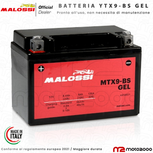 Batteria malossi gel - batteria, gia