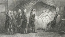 Rivoluzione Francese Morto Di Mirabeau Incisione XIX Francia