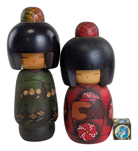 Coppia bambole kokeshi - coppia, di