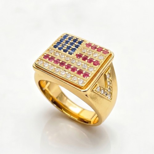 Anello patriottico bandiera