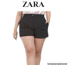 Zara black trousers pleated