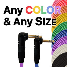 Cavo Bilanciato TRS Angolo Retto 1/4" - Lunghezza Personalizzata, Colore Cavo Connettore Stereo