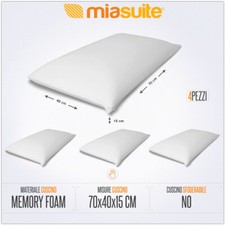 4 CUSCINI GRANDI MEMORY FOAM