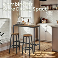 Set Tavolo Alto con 2 Sgabelli – Stile Industriale – Cucina, Bar, Snack, Bistrot