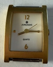 Orologio da polso rettangolare Junghans al quarzo tono oro - modello 47/5985 002