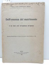 Diritto ecclesiastico Dell'essenza Del Matrimonio-Impedimento Dell'impotenza 