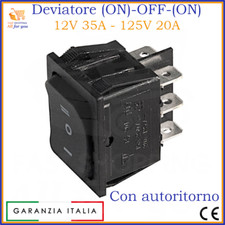 Interruttore deviatore a bilanciere 12V 24V 35A da pannello bipolare 3 posizioni