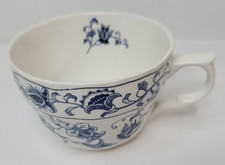 Nikko Ironstone Double Phoenix Coffee Tea Cup Mug Ming Tree Blue Japan Vintage