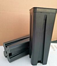 VASI PLASTICA QUADRATI cm  7x7x18 lt 0,70 ANTISPIRALIZZ.  ITALIA - 10 VASI    *