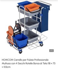 CARRELLO PROFESSIONALE PER PULIZIE LAVAPAVIMENTI