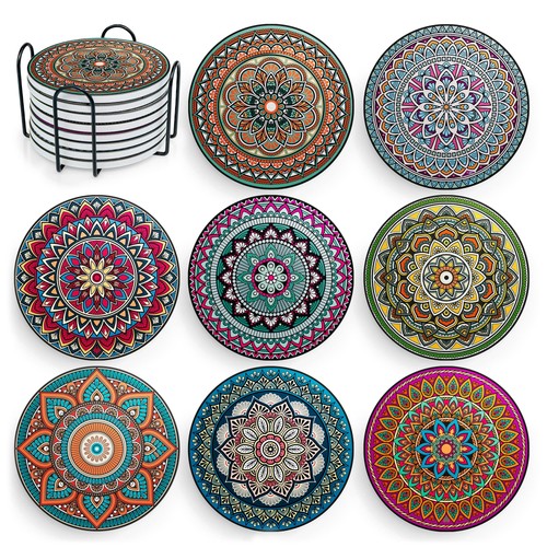 Set sottobicchieri con - 8,