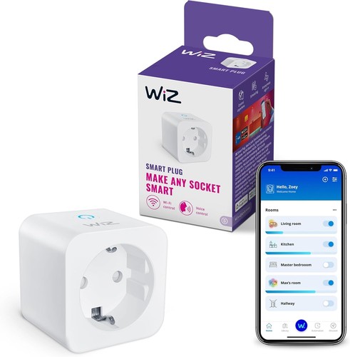 Wiz smart plug tipo f - fi,