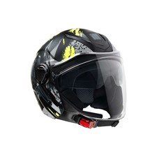 Casco Jet Moto Doppia Visiera