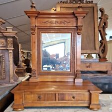 Toilette da appoggio, intagliata , con 2 cassettini '800. Antica