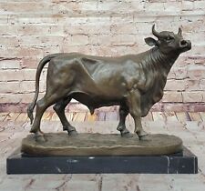 Vintage Scultura Metallo Bull