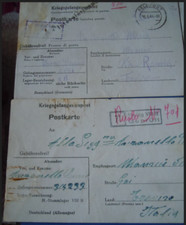 TREVISO MANSUE' CANSIGLIO 5 CARTOLINE PRIGIONIERI SECONDA GUERRA WW II  1944/5