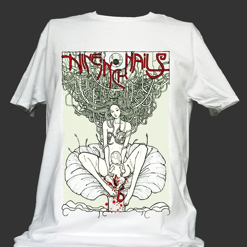 Maglietta nine inch - maglietta, nails
