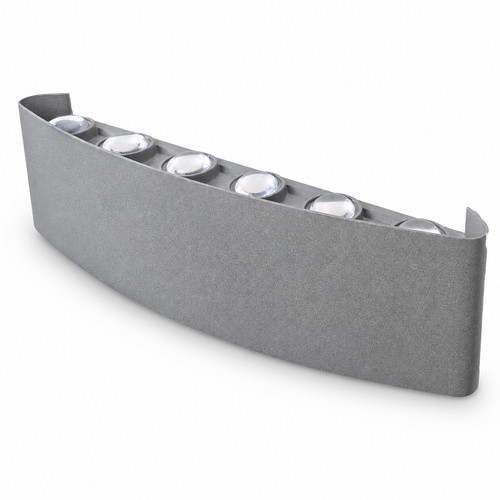 Applique led 24w grigia ip65 - applique,
