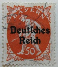 A6P44F83 Germany 1920-21 Bavaria 50pf used