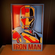 Quadro In Legno Di Ironman